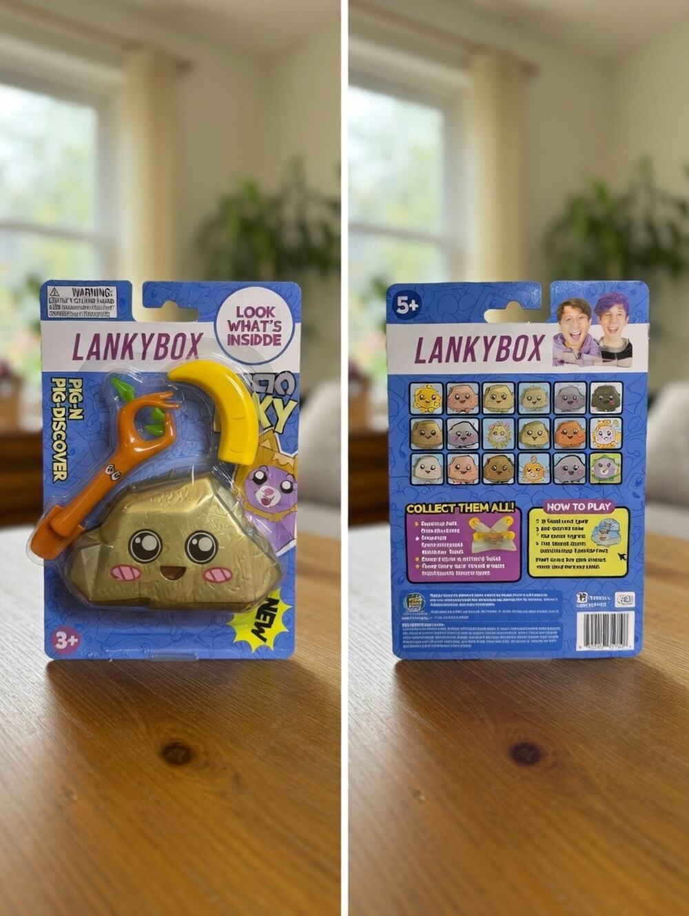 Lankybox Rocky Pig-N-Discover Mystery Box – Brand New in Package